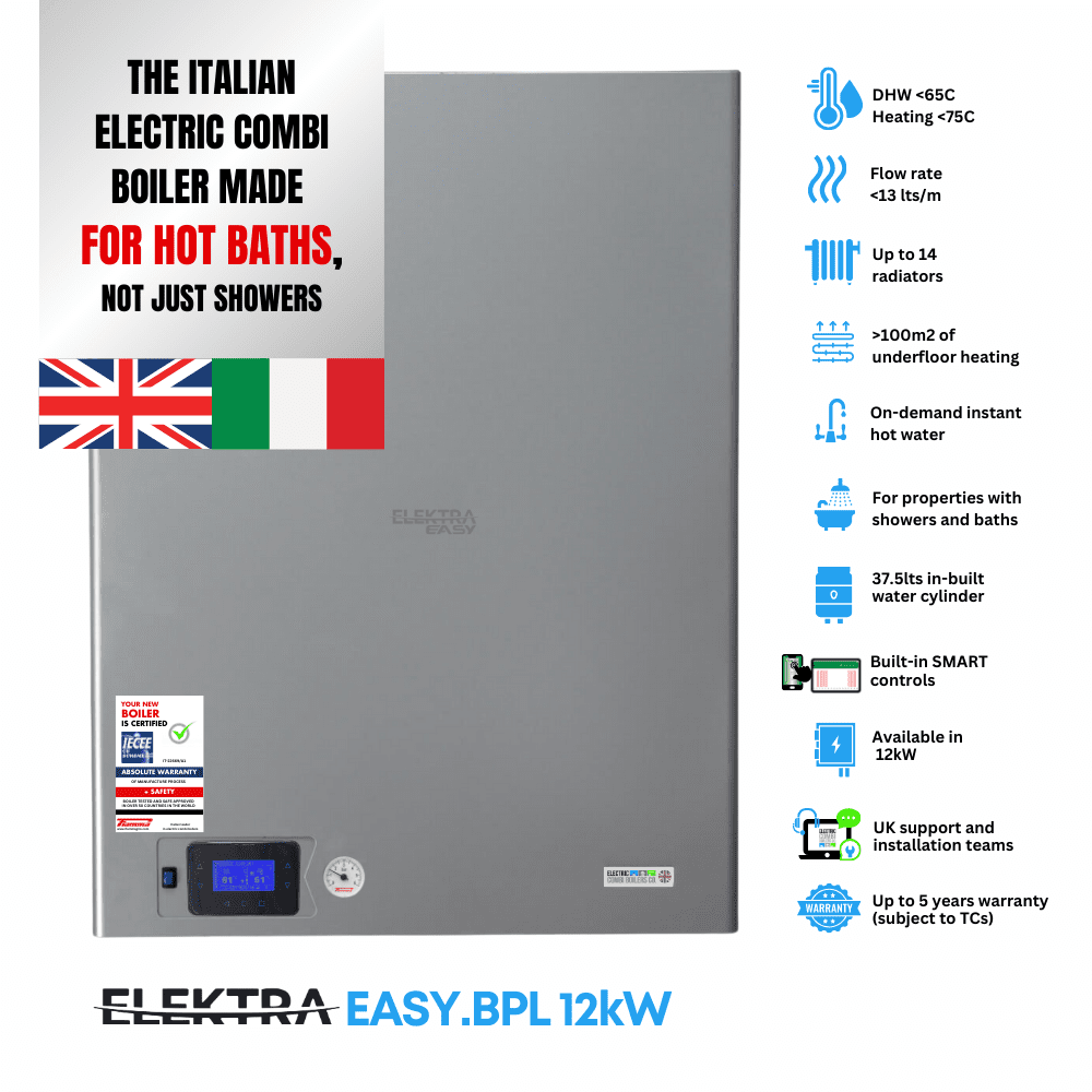 EASY.BPL 12kW Electric Combi Boiler for Heating + bath/shower - Image 5