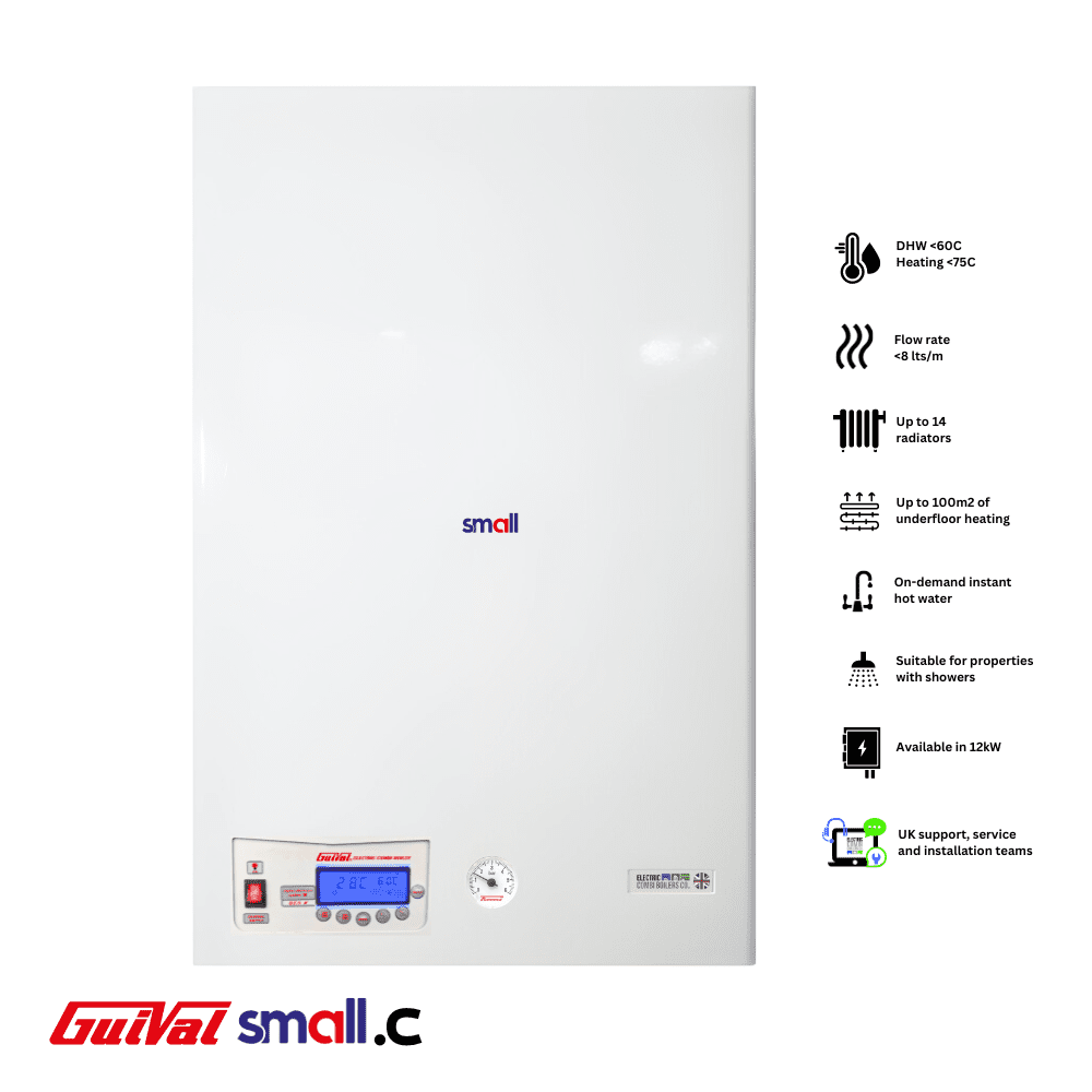 Guival Small.C 12kW - Small Electric Combi Boiler for central heating & shower - Image 3